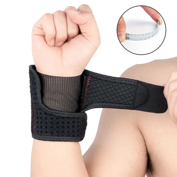 Neoprene Wrist Support Weight Lifting Spring Band photo-2