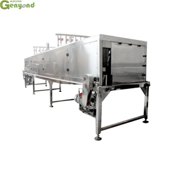 Continuous Spraying Water Cooling Tunnel for Hot Filled Beverage photo-3