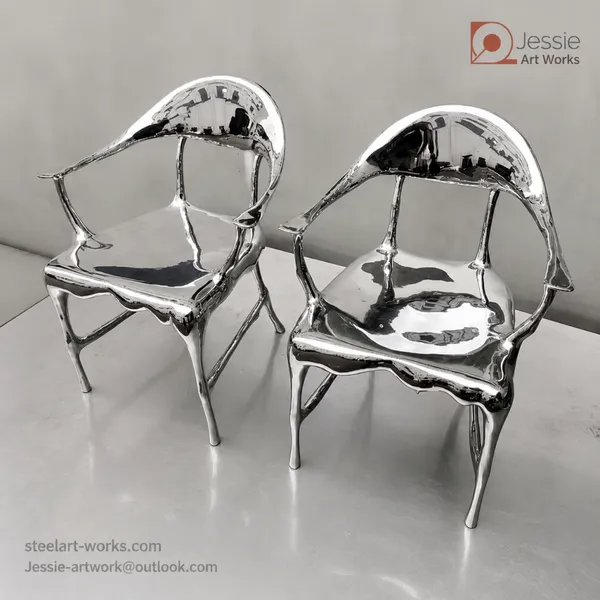 Custom Sculptural Metal Chair photo-4