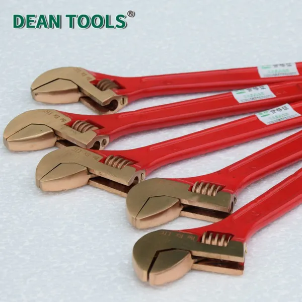 Non-sparking Adjustable Wrench With PVC Handle, Copper Beryllium, 10-Inch (250 Mm), Drop Forged, Precision Machined photo-5