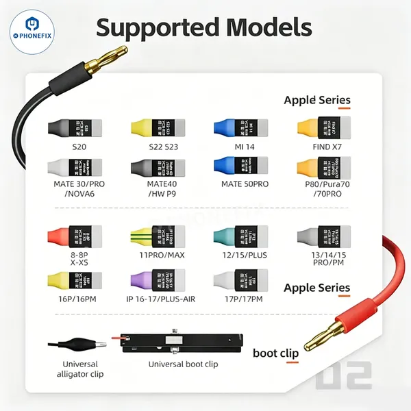 YCS D03 Universal Diagnostic Boot Cable for IPhone 8-17 Pro Max photo-2