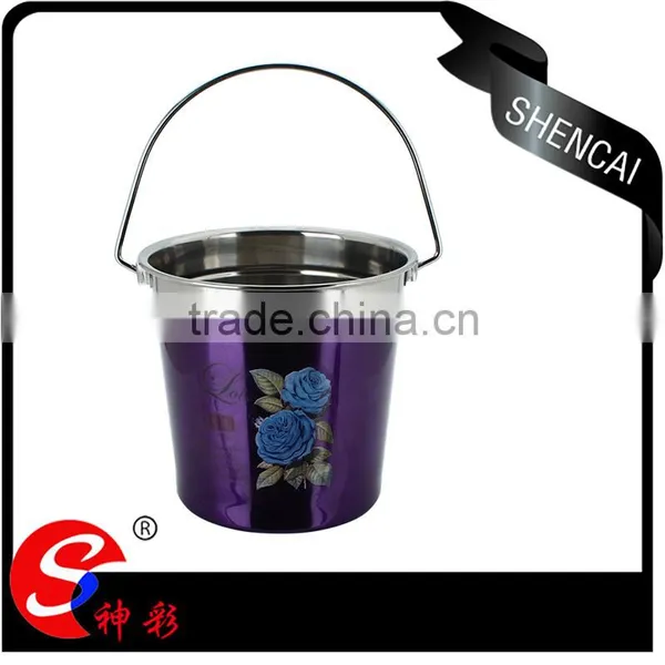Unique Stainless Steel Coloured Ice Bucket Wholesale for Beer/ Wine/ Champagne photo-2