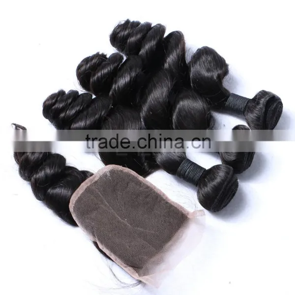 Wholesale Hair Accessories Virgin Hair Bundles With Lace Closure photo-6