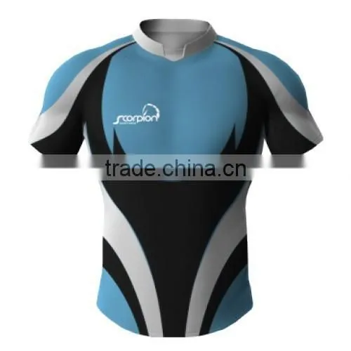 Sublimation Tight Rugby Shirt, New Zealand Rugby Shirt, Malaysia Rugby Jersey photo-3