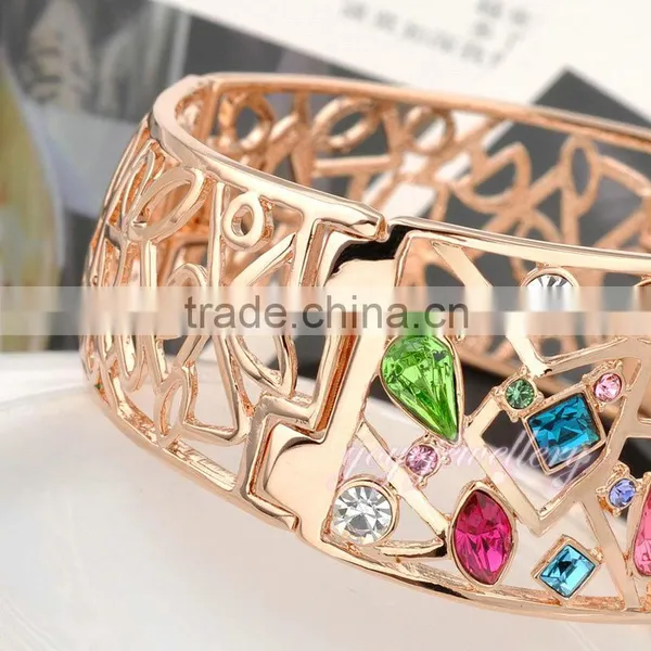 Big Size Fashion 18k Gold Bangle Bracelet photo-5