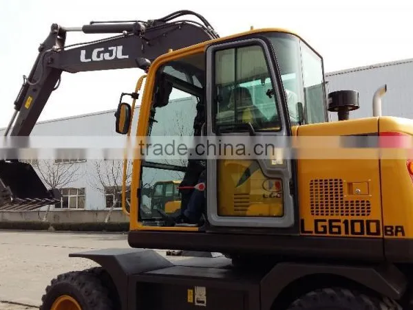 Wheel Excavator, Poclain Excavator, Used Mini Excavator,LG6100 Excavator, Walking Wheel Excavator, 10T Wheel Excavator