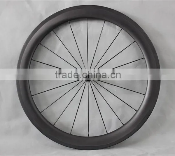 Black Hub 700C Tubular Carbon Wheel Set Professional UD Matt Carbon Road Bike Tubular Wheelset W65T photo-2