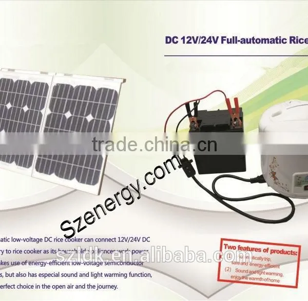 Solar Dc24v Cooker With Portable Solar System