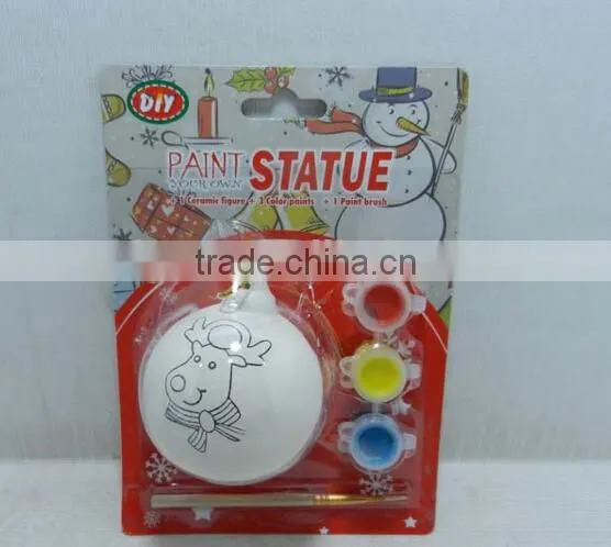 Wholesale Nontoxic Paint Your Own Ceramic Plane Statue Paint DIY Sets photo-4