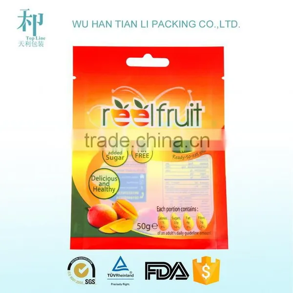 New Products Wholesale FDA EU Standard Food Snack Brown Kraft Paper Food Bags