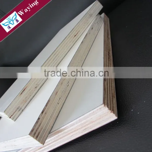 White Melamine Coated Plywood for Modern Kitchen Cabinets photo-4