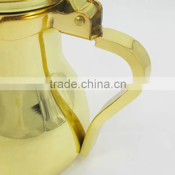 5 Size for Choice Stainless Steel Arabic Dallah Coffee Pot With Golden or Silver Coating photo-3