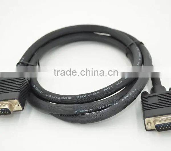Xinya Hot Selling New Fashion Black VGA Cable Support 1280*960,1600*900,1600*1200 photo-4