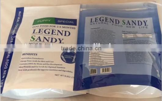 Standing Up Plastic Pet Food Packaging Bags With Pocket Zip photo-2