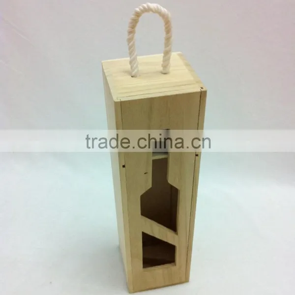 Wooden Wine Box Luxury Handmade Wine Glass Carving Wholesale Paulownia