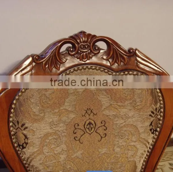 Antique Carved Chairs Armchair Solidwood Carved Chair With Fabric photo-6