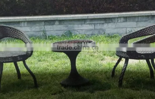Outdoor Wicker Table and Chair