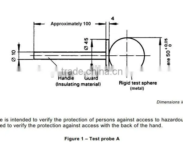 Lab Use Iec61032 Accessibility Probe With Handle/ Test Probe A photo-2