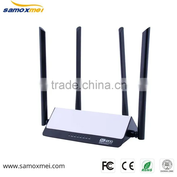 Dual Band AC1200 Concurrent 2.4G+5G Wireless Gigabit Router With 4 External Antennas photo-2