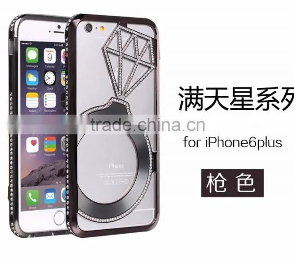Top Quality Diamond Aluminum Metal Bumper For IPhone 6,samsung s5 photo-4