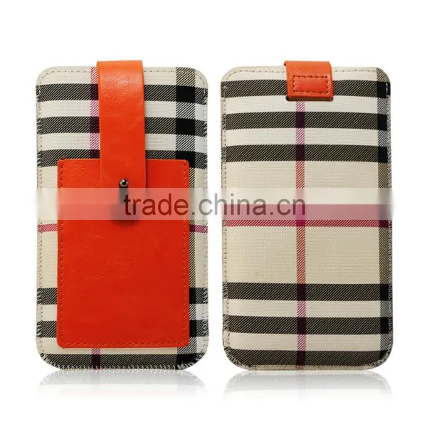 New Business Style Leather Cell Phone Pouch With Buckle photo-2