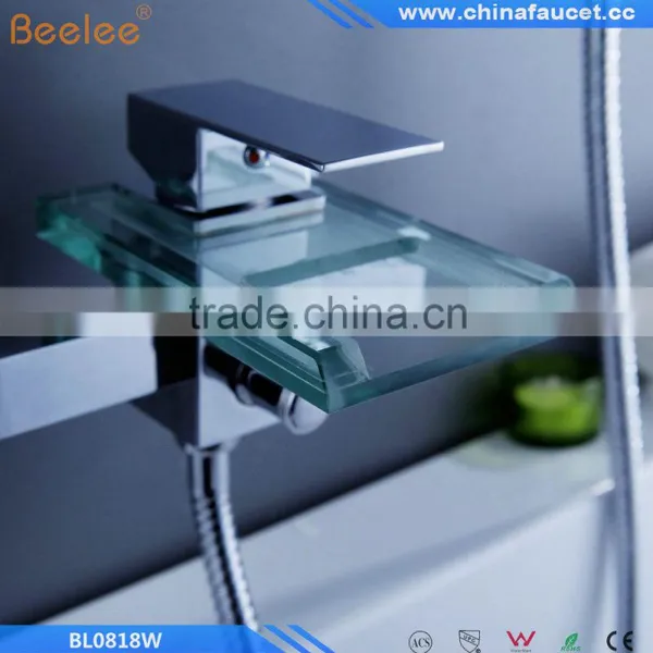 Beelee BL0818W Shower Faucet / Bathtub Faucet - Contemporary - Waterfall - Brass (Chrome) photo-6