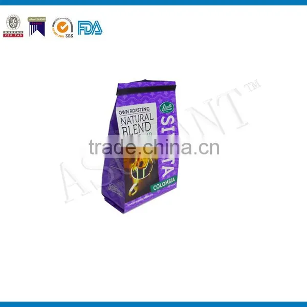 Eight-side Sealed Bag Stand up Flat Bottom Foil Inside Pouch With Colorful photo-6
