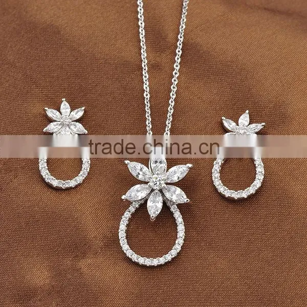 Wholesale Silver Cubic Zirconia Jewelry Set photo-4