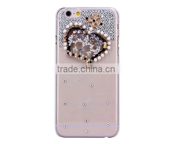 China Manufacturer OEM ODM Phone Case for Iphone 6 Dimond Frameplastic Back Cover Case for photo-2