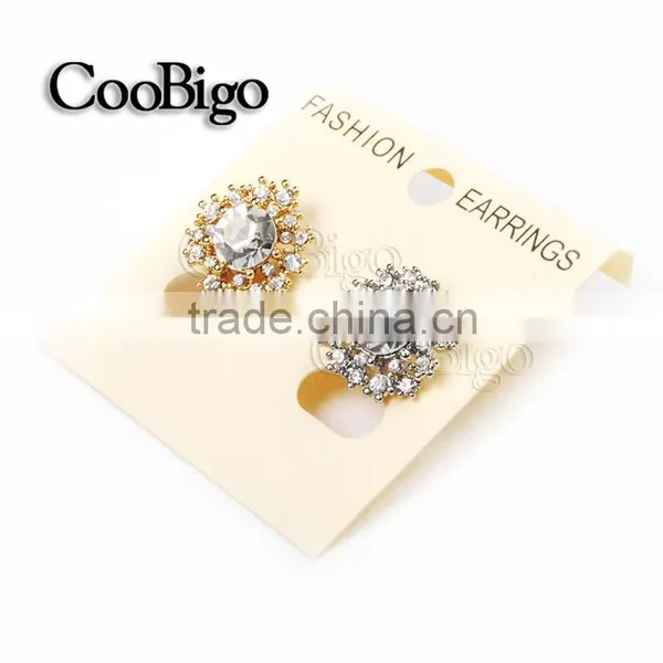 Fashion Jewelry Rhinestone Snowflake Cuff-Link Gold Silver Unisex Chirstmas Party Gift Promotion Apparel Accessories photo-3