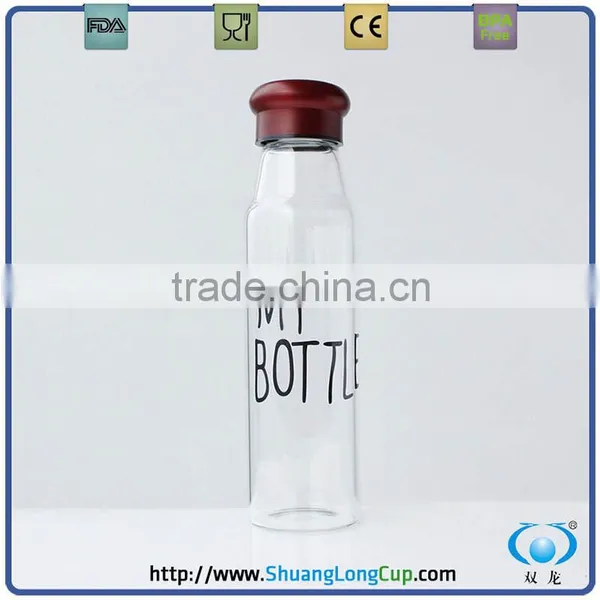 420,550ml Glass Tea Water Bottle, Glass Water Bottle With Filters