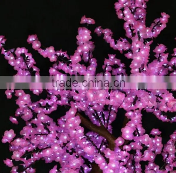 CIA Led Lighted Artificial Peach Blossom Cherry Blossom Tree for Project