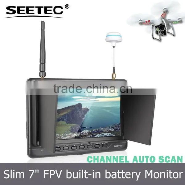 7 Inch rc Video Audio Lcd Monitor Professional Drone for Helicopter Wireless Transmitter and Receiver