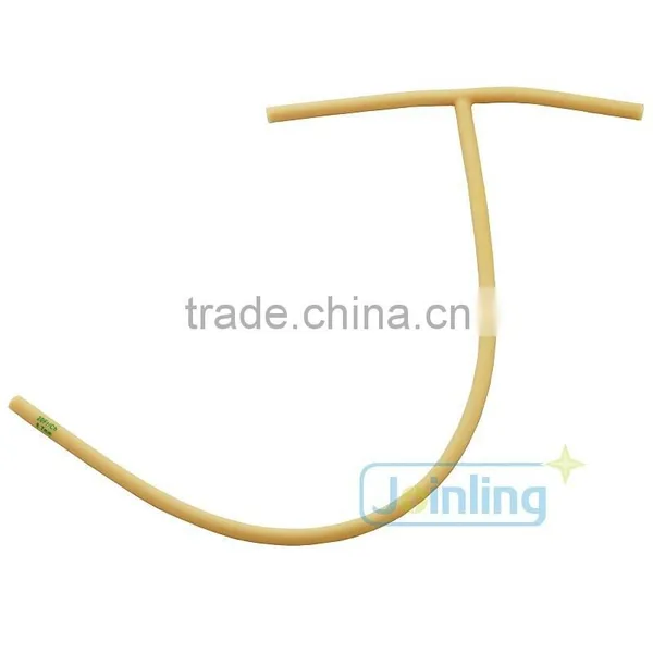 Silicone Coated T-shape Latex Drainage Tube