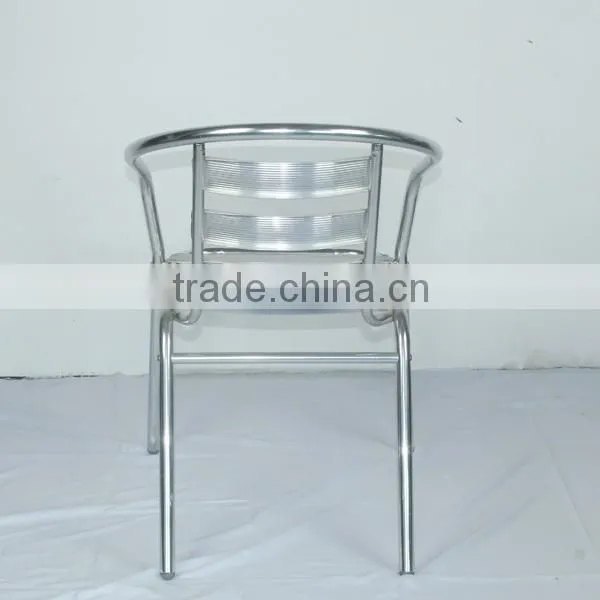 Low Price Good Quality Ourdoor Garden Dining Aluminum Stacking Chair YC001 photo-4