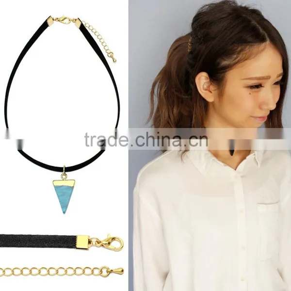 Fake Big Stone Pendant Design Fashion Osewaya Choker no Moq photo-3