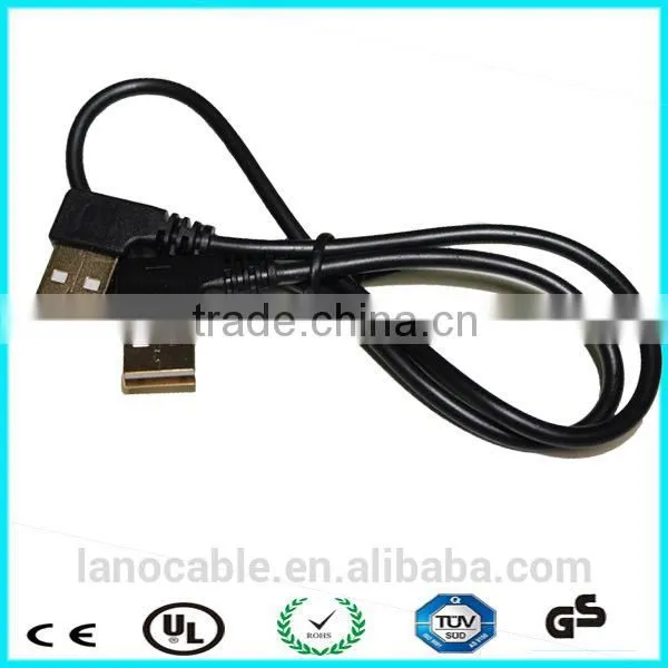 1M Black 90 Degree Usb2.0 Charging Cable photo-2