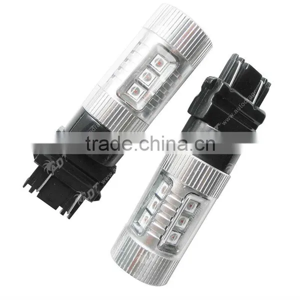 Yellow 3157 3156 80W Sel LED Bulbs for Reverse Back up Lights photo-3