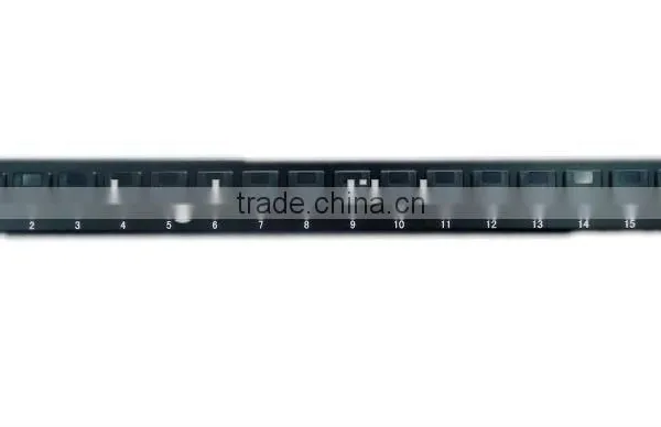 1U CAT5e CAT6 blank patch panel 16 port,19''
