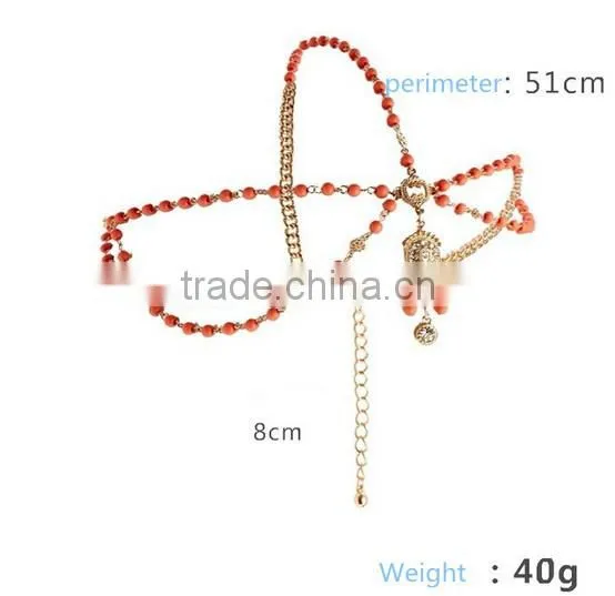 Women Fashion Vintage Gothic Luxury Rhinestone Head Chain Jewelry Headband Head Piece Hair Band photo-3