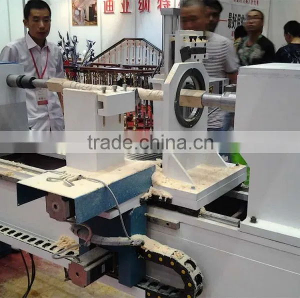 Business Industrial High Quality HG-1516 One Axis Double Blades Wood Cnc Lathe Machine photo-3