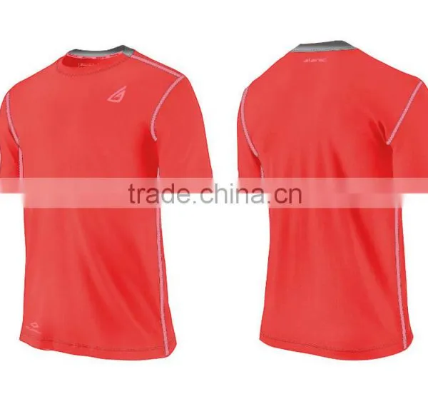 Mens Basic Short Sleeve Running Shirt Multiply Colors photo-4