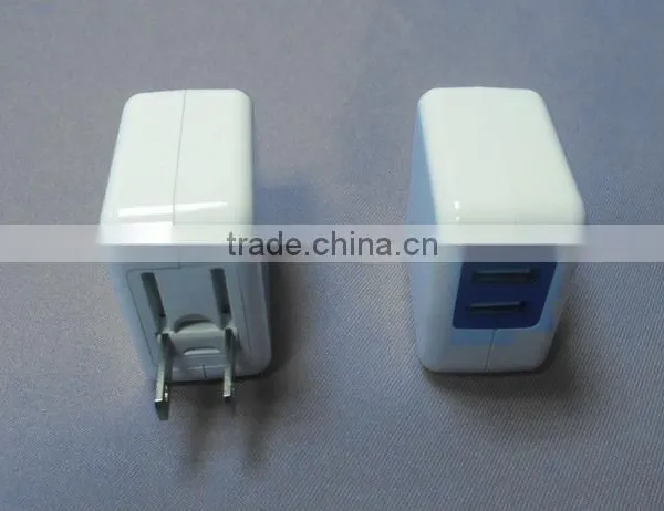 Dual USB 5VDC 2.1A Travel Adapter 10.5W Usb Handy Power Charger for Mobile Phone photo-3