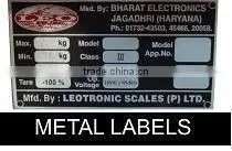 Metal Labels (With Or Without Holograms)