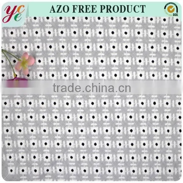 100% Cotton White Embroidery Fabric 100%cotton Lace Fabric photo-4