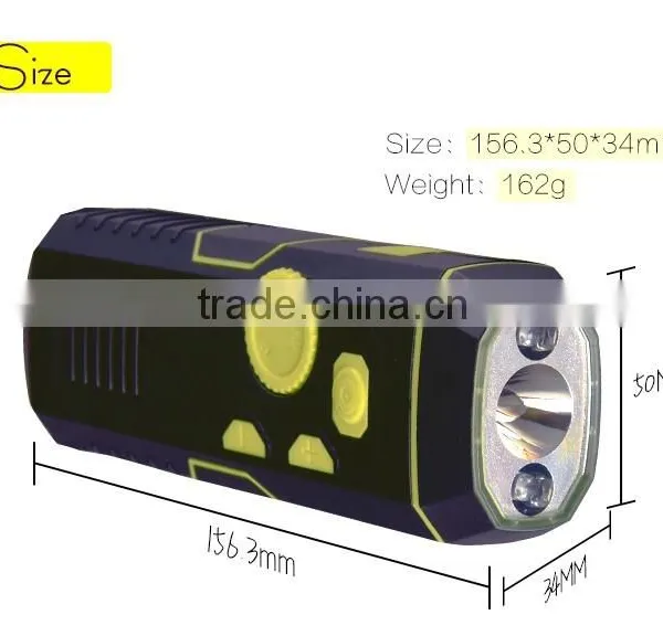 Hand Crank Generation Power FM Portable Dynamo Radio Flashlight/ Rechargeable Emergency USB Mobile Charger Light With Siren photo-2