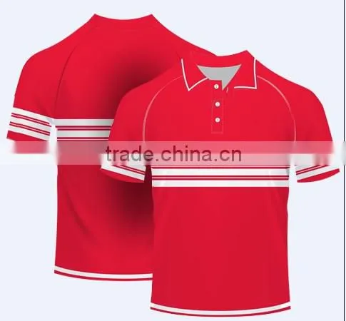 2015 Custom Latest Sublimation Soccer Breathable Dri Fit Polo Shirts