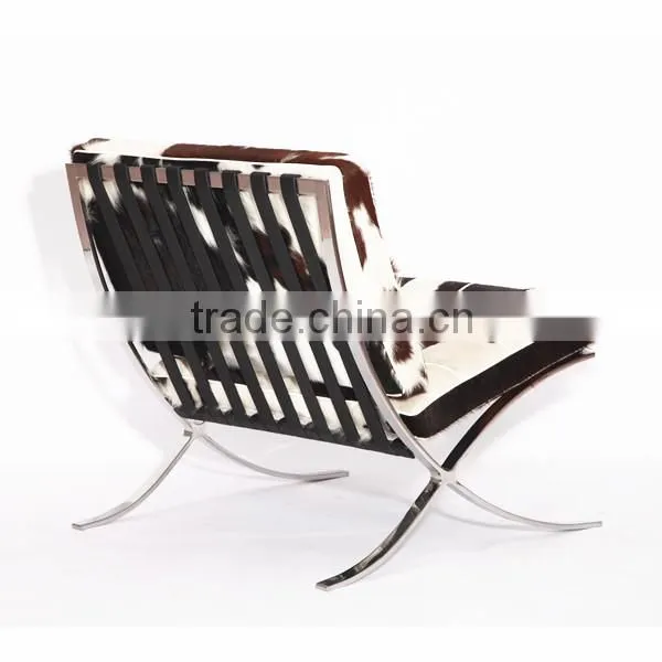 Natural Pony Leather Barcelona Chair in Cowhide Leather photo-5