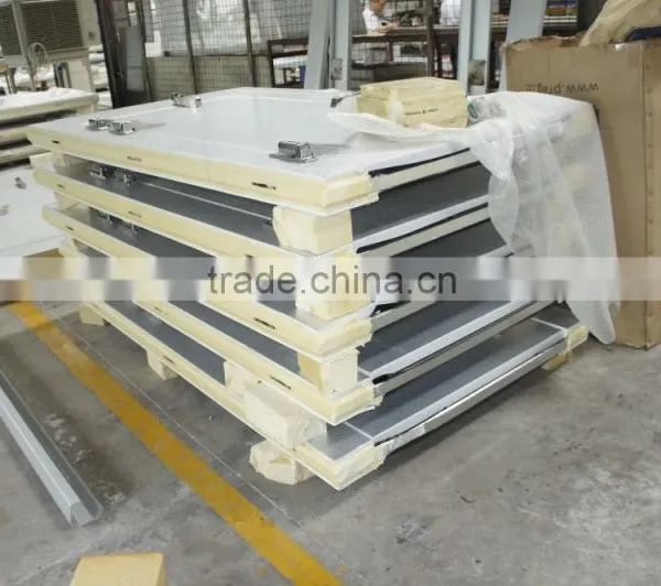 Painted Galvanized Steel Cold Room Door With Heater photo-3