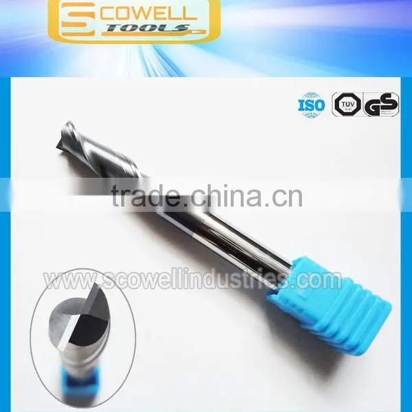 2F Tungsten Carbide CNC Flat End Mills Micro Grain Altin Coated ,end Milling Cutter
